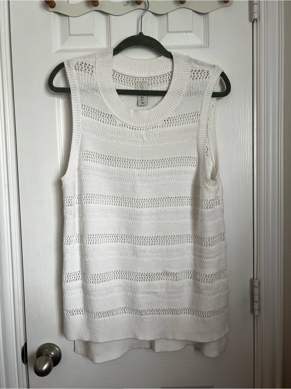 Joie White Sleeveless Knit Tank Top